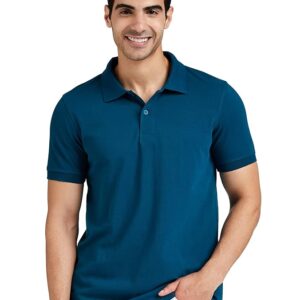 Symbol Men's Cotton Rich Solid Polo Tshirt